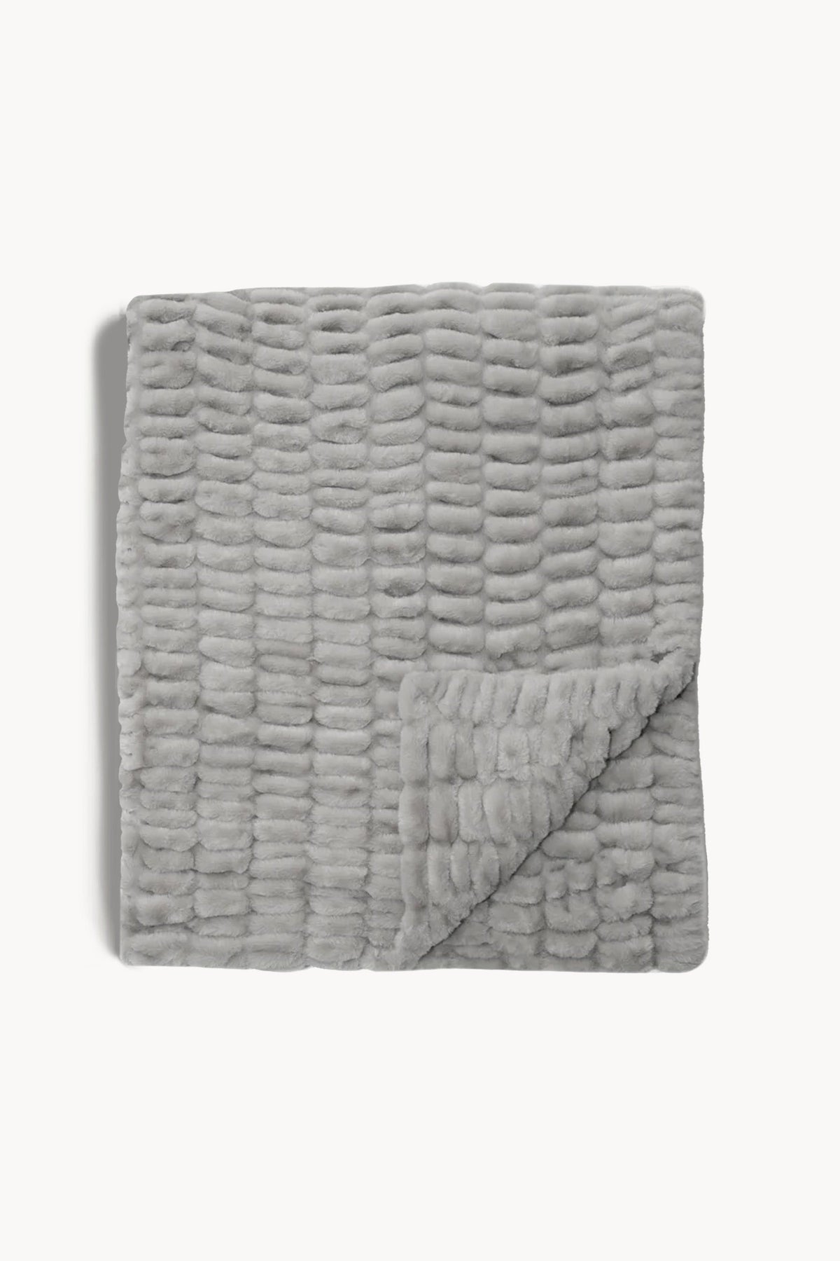 Lola Blankets Original Throw Blanket Faux Fur Silver Linings