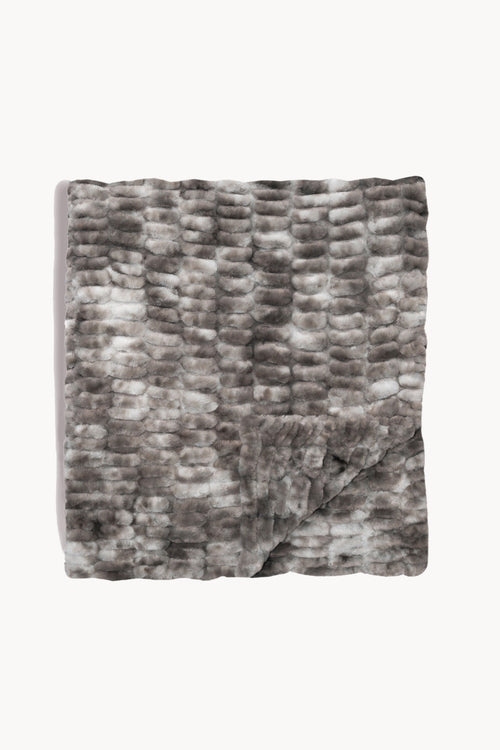 Lola Blankets Smoky Skies Throw Blanket Faux Fur