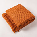 SoftHaven Waffle Weave Lightweight Throw Blanket
